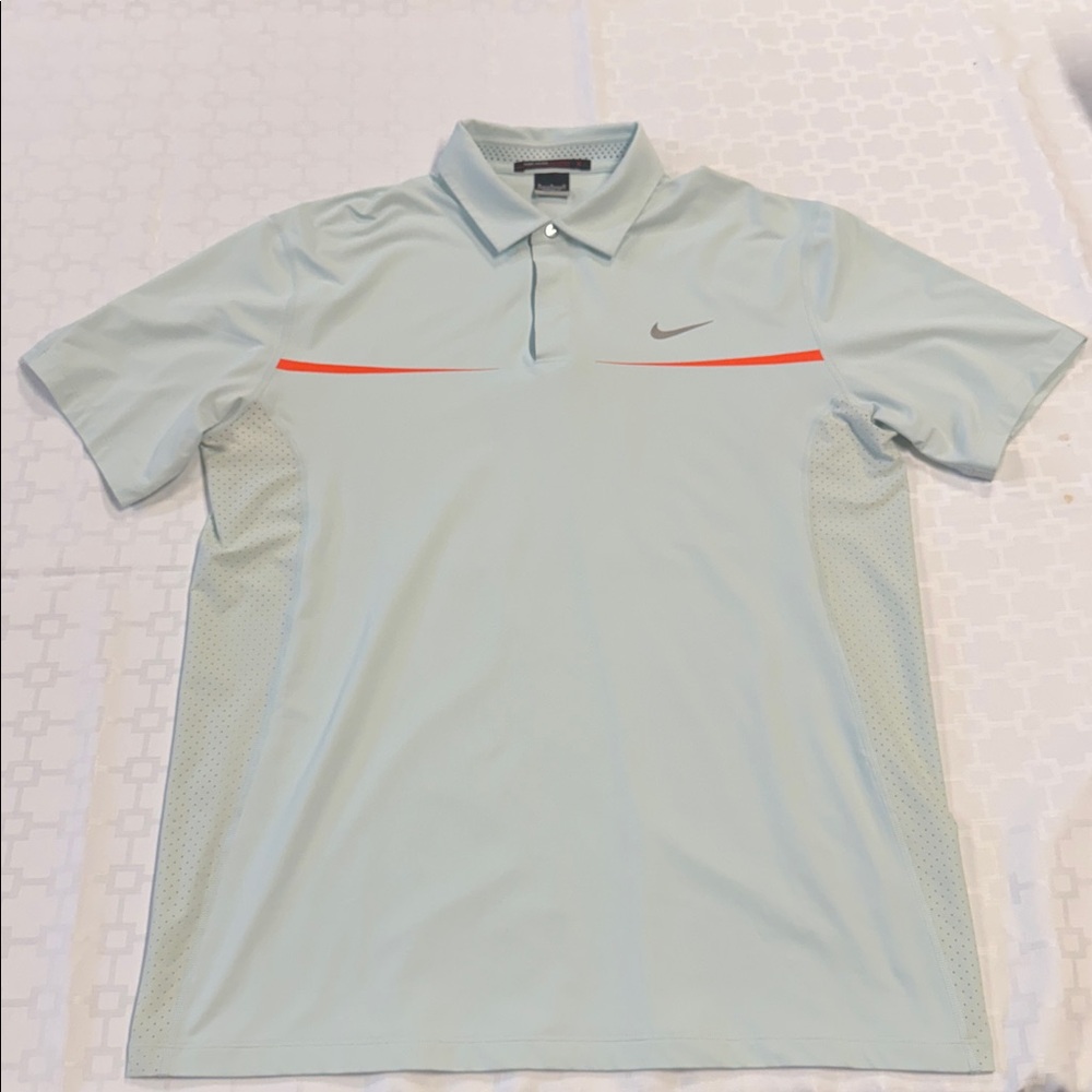 Nike Dri-Fit Tiger Woods Polo Light Blue